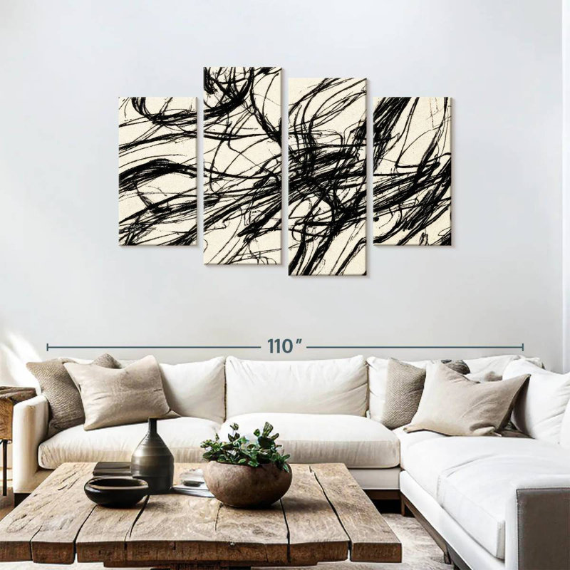 Avery abstrait fils noirs