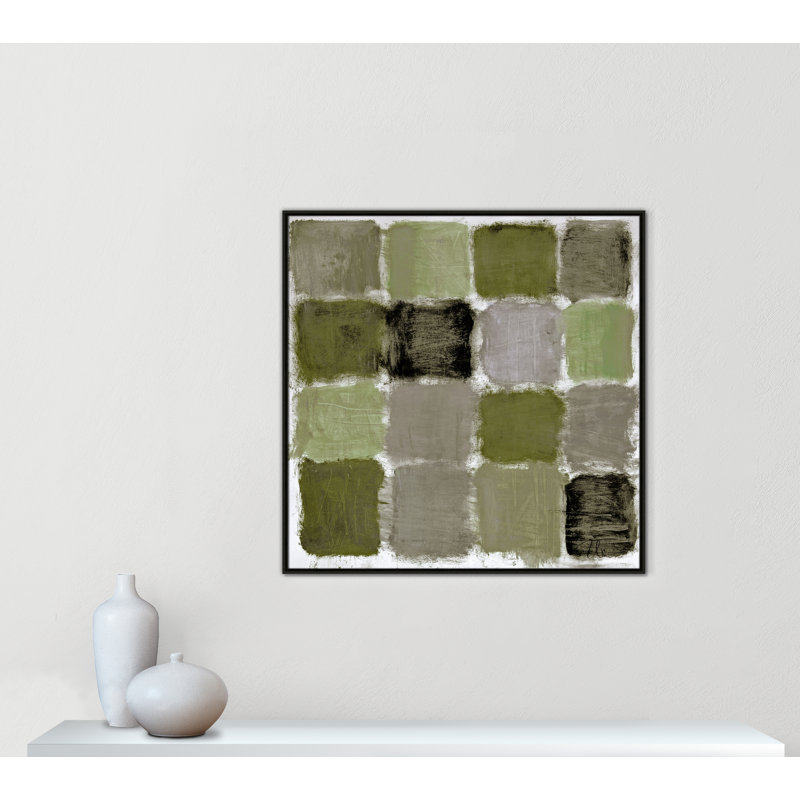 Coppola Powder Room Reflections Print by, 41.5" H x 41.5" W, Espresso