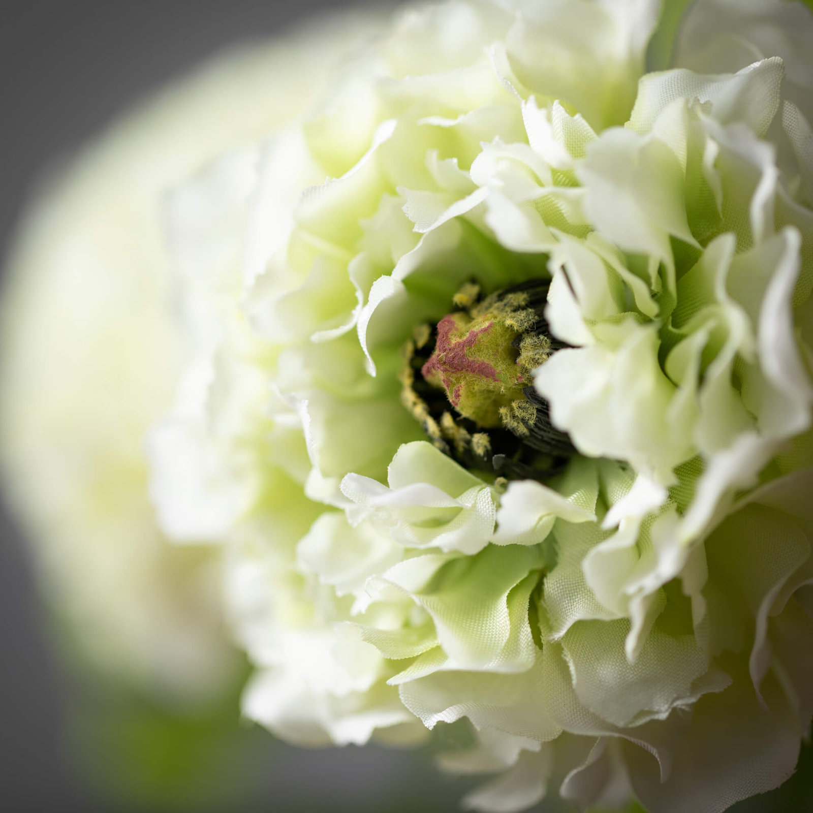 29" Artificial White Ranunculus Spray