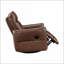 Fauteuils inclinables, fauteuil inclinable et pivotant avec structure en bois massif, brun caramel | Mélange brun | Bois massif-1779073999