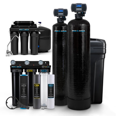 Système d'adduction d'eau par osmose inversée pour le fer, l'odeur, la couleur et la dureté