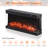 Winston Porter 3-Sided Glass 36 Inch Fireplace With 12 Colors