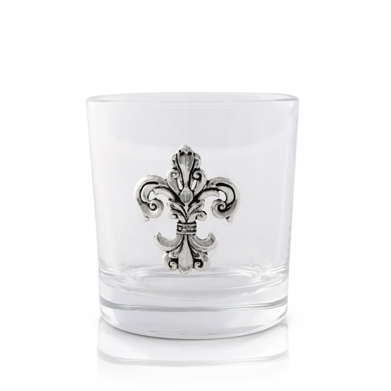 Ensemble de verres à whisky Fleur-de-Lis 4 pièces Arthur Court Designs