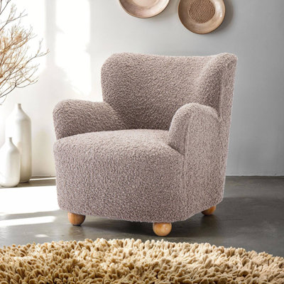 Chaise d'appoint contemporaine l 31 po, champignon