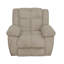 Fauteuil inclinable en velours côtelé beige