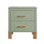 Table de chevet 2 tiroirs Green