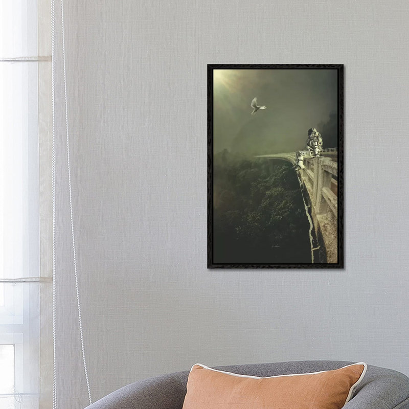 Weight On Your Shoulders by Rob Hakemo - Print on Canvas, Black Framed, 66.04 cm H x 45.72 cm W