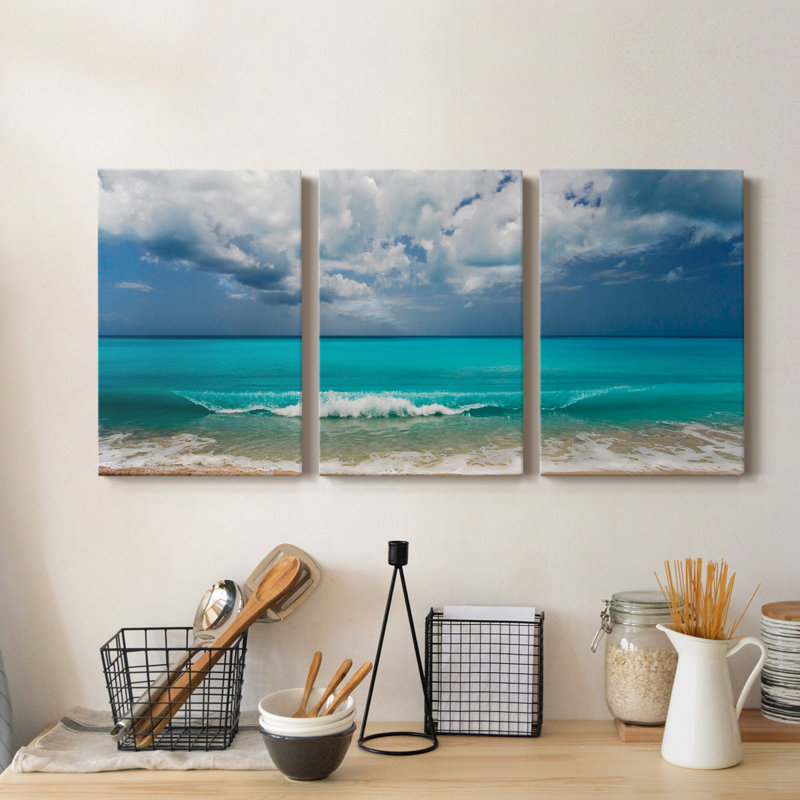 " Leeward Island " 3 - Pieces, 20" H x 16" W x 1" D