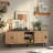 62"Mid-Century TV Stand with Sliding Door, Modern Oval Media Console-105523455