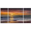 Sundown Descanso Beach - 3-Piece Canvas Print-392885812