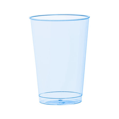 Clear Blue Disposable Plastic Party Cups (12 oz. ) - 240 Cups