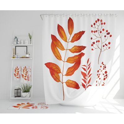 Neloms Polyester Shower Curtain Set