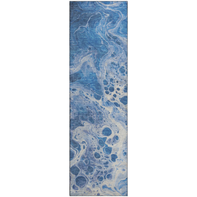 Premium Machine Washable Varroville AMF1705 Abstract Rug, Runner 2'3" x 7'6"