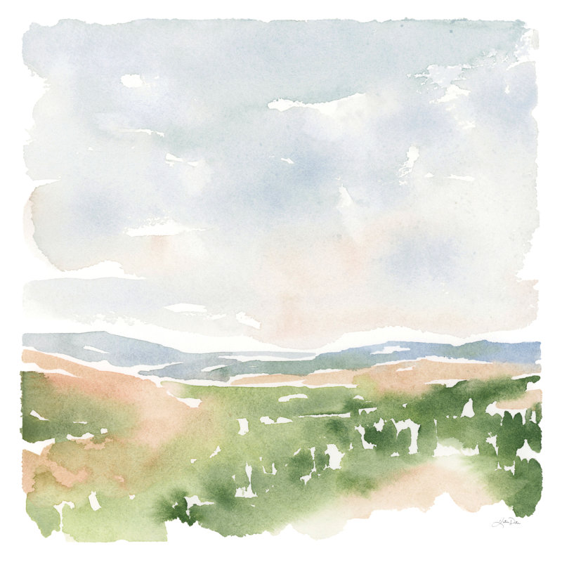 Gentle Landscape I by Katrina Pete - Wrapped Canvas Painting, 30cm H x 30cm W x 3.8cm D