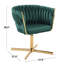 Fauteuil d'appoint contemporain pivotant avec base en X