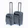 (20 + 24) Ensemble de valise deux pièces Valise à roulettes sans verrous universels GRIS