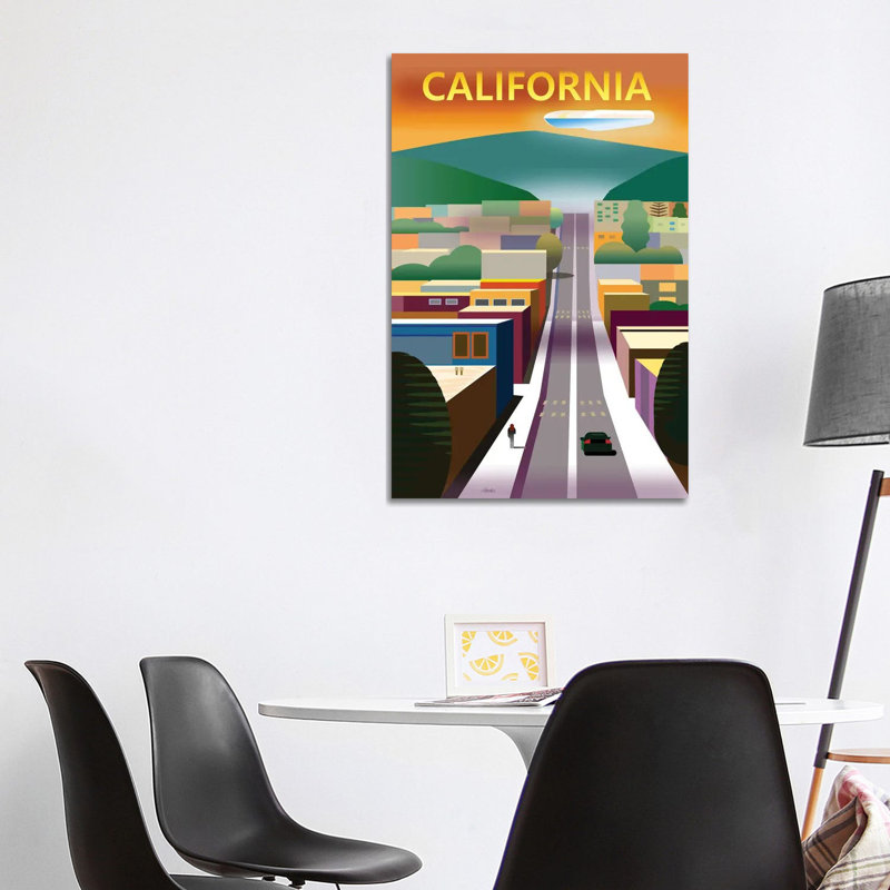 California Street 1 Piece Wrapped Canvas Painting, 101.6 cm H x 66.04 cm W