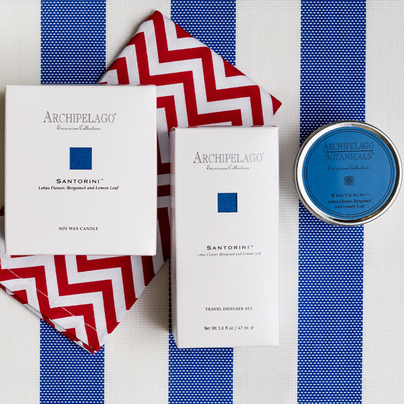 Santorini Travel Tin Candle