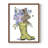 Welly Bunny And Bee Framed Print - Solid Wood-1239765330-1239765329
