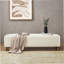 Repose-pieds confortable, blanc