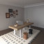 Table de salle à manger extensible à effet de bois vieilli noir et brun pour 6 à 10 personnes | Panneau de particules rempli de mousse-1623096223-1623096222