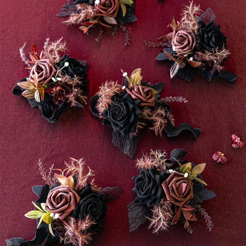 2 pièces fleurs de mariage, fleurs artificielles