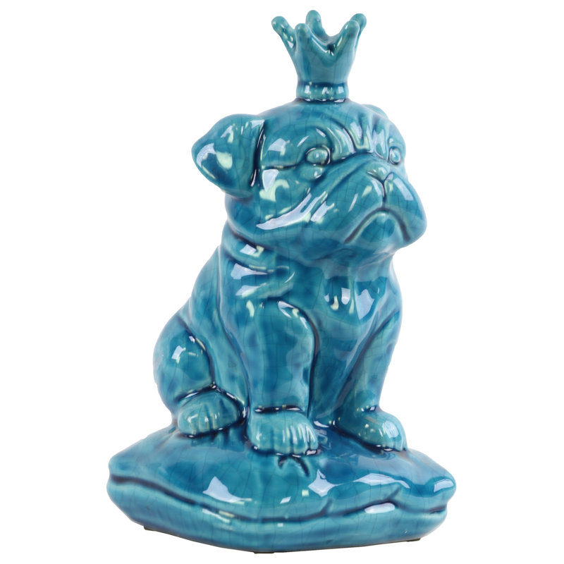 Figurine en céramique britannique bouledogue Linquist
