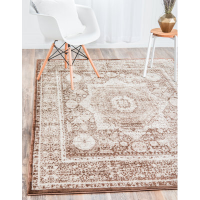 Tapis oriental brun / beige Yareli