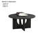Ensemble de table 3 pièces de style contemporain 1 table basse ronde 2X