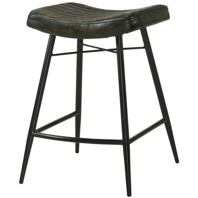 Tabouret rembourré avec structure en métal Floriène