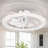 20" Led Ceiling Fans With Light Kit And Remote Control