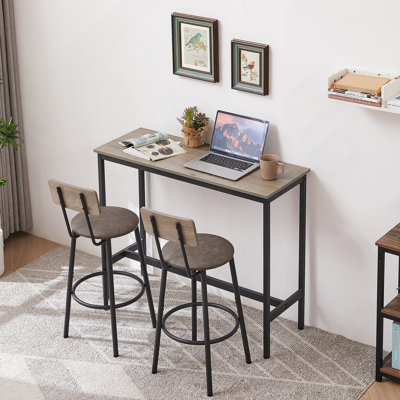 Bar Table Set With 2 Bar Stools