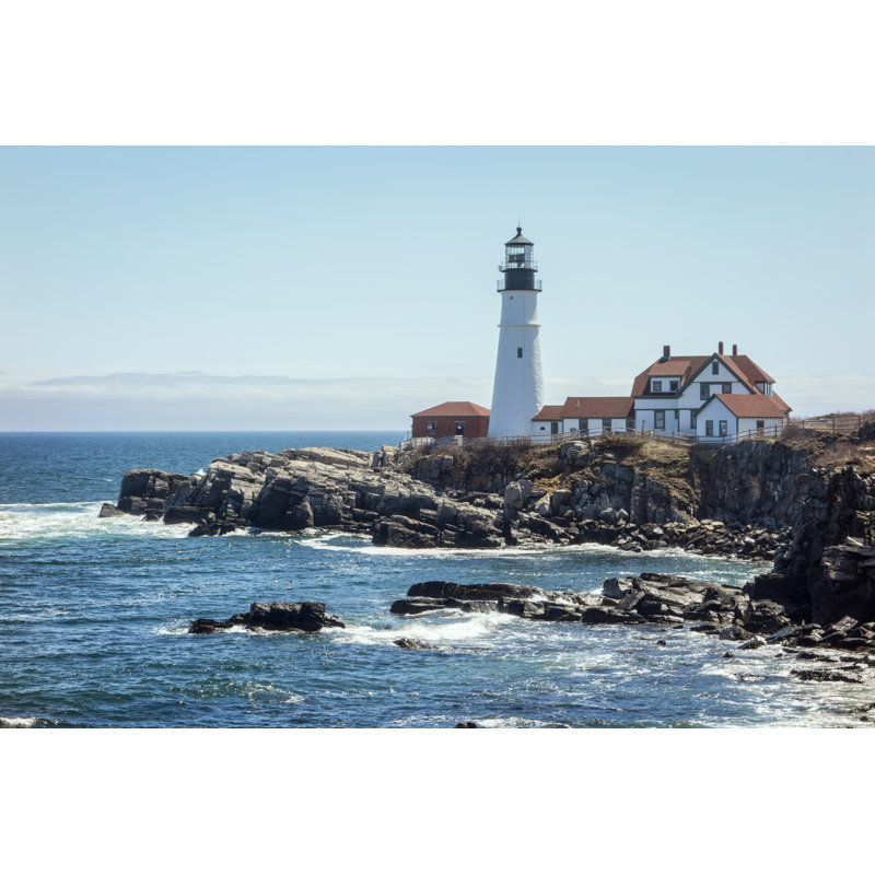 Lighthouse by Gerenme - Wrapped Canvas Print, 20cm H x 30cm W