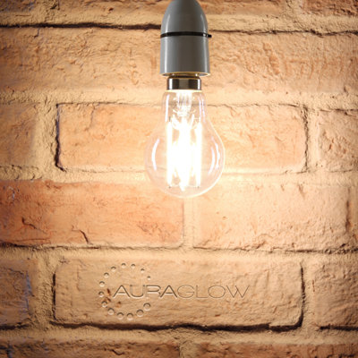 Auraglow 8w Filament Led Bulb B22 Warm White - 4 Pack