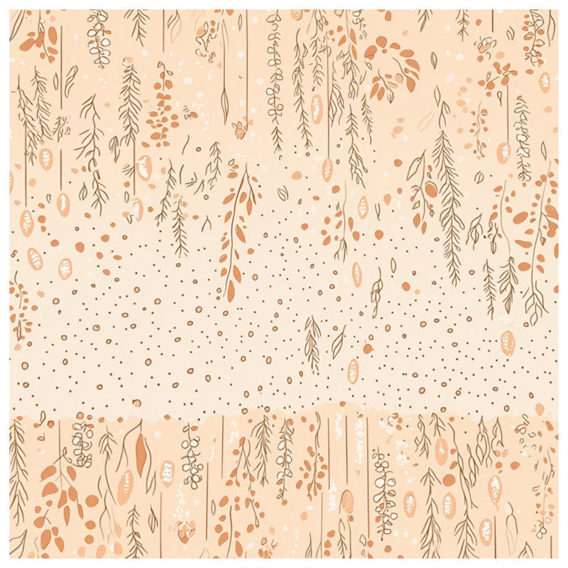 Housse de couette à motif floral, Housse de couette pour grand lit, Beige floral / pois