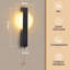 1-Light Black LED Wall Sconce