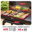 Barbecue au charbon Feasto avec table d'appoint et brosse de nettoyage