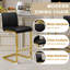 Tabouret de comptoir rembourré Antigone de 25 po avec structure en métal-771536694-771536681