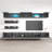 Chanera 126" Modern Floating Wall Mounted Entertainment Center with 16-Color LED Lighting, High Gloss Finish-703326667