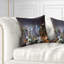 Coussin New York Times Square en bleu clair - imprimé de paysage urbain-1802011312