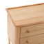 Table de chevet moderne à 2 tiroirs avec plateau et pieds en bois massif Barker