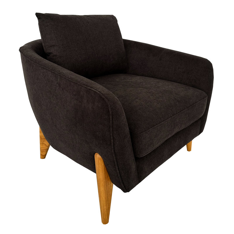 Fauteuil de lecture confortable, couleur neutre, style décontracté, grande liberté de mouvement, 1 place, faible encombrement