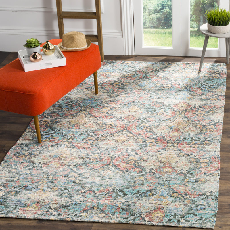 Amanda Hand Loomed Performance Geometric Rug, Rectangle 4' x 6'