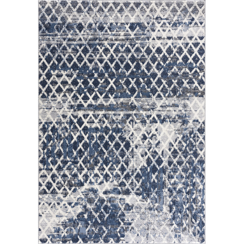 Bolme Abstract Indoor Rug, Rectangle 5'3" x 7'6"