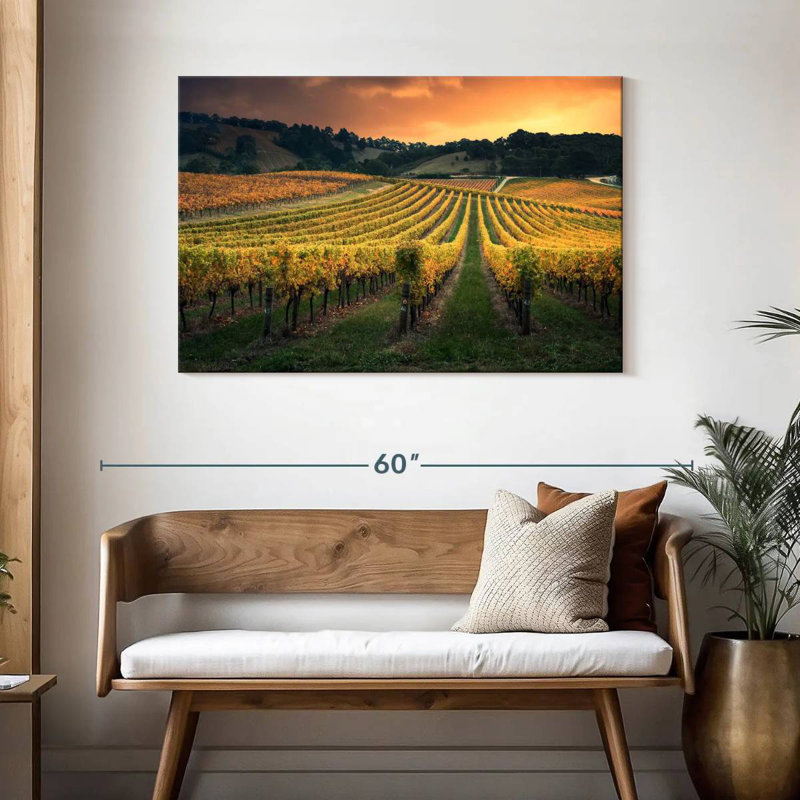 Alvord Golden Australian Vineyard, H 30 po x l 45 po