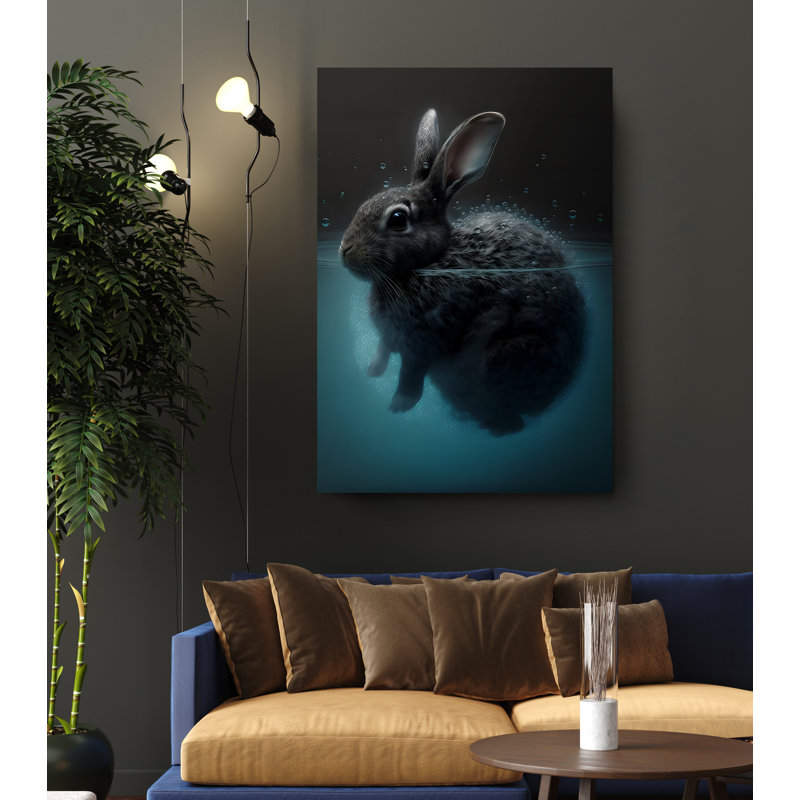 Hutzler Baby Bunny sur toile, H 24 po x l 16 po x P 1 po