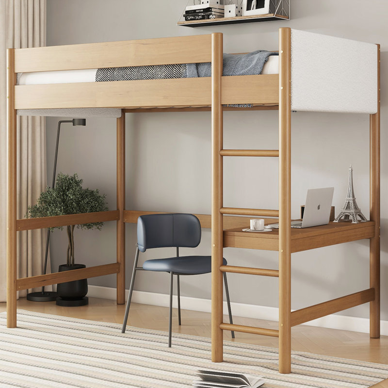 Lit mezzanine simple avec bureau