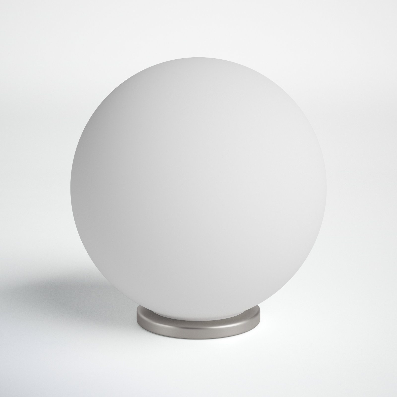 Mia Globe Lamp, 12.25" H x 11.75" W x 11.75" D, Silver