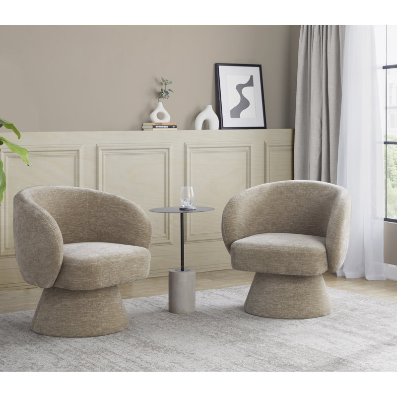 Terrance Swivel Accent Chair, Brown