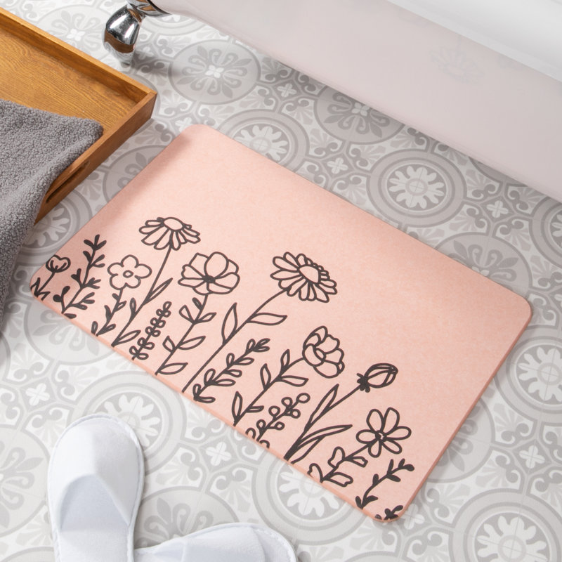 Non-Slip Bath Mat, Pink